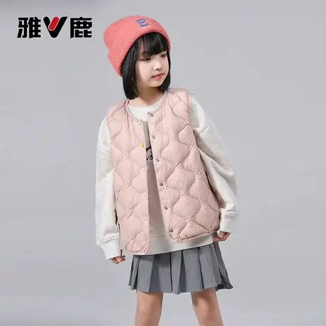 雅鹿90绒轻薄儿童羽绒马甲背心内胆中大童宝宝男女童秋冬外套保暖图片