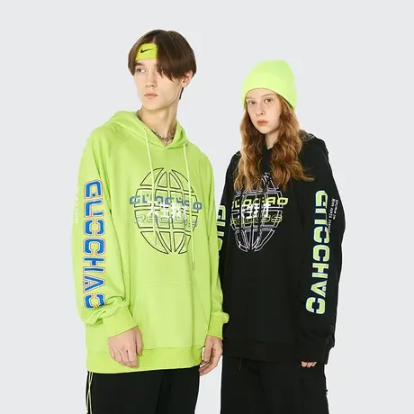 唐狮2022春秋新款情侣卫衣连帽长袖上衣男潮牌重磅oversize卫衣rm图片