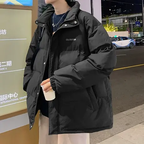 唐狮冬季立领短款棉衣棉服男装外套宽松加厚棉袄防寒服保暖潮流图片