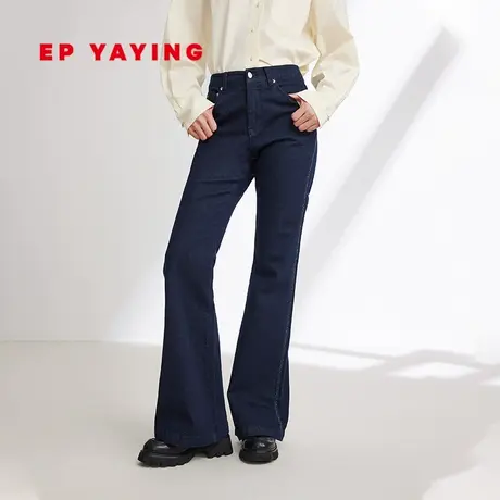 EP YAYING雅莹女装 微喇高腰显瘦修身棉牛仔裤 春夏商场同款J611A商品大图