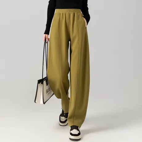 春秋季休闲裤女卫裤镰刀裤子香蕉裤宽松松紧腰运动裤长裤2024新款商品大图