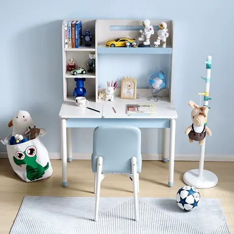 【门店】全友家居儿童学习桌可调节桌板一体儿童家用写字桌121387商品大图