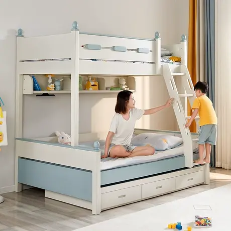 全友家居子母床现代田园儿童上下床组合床卧室家具小户型121365商品大图