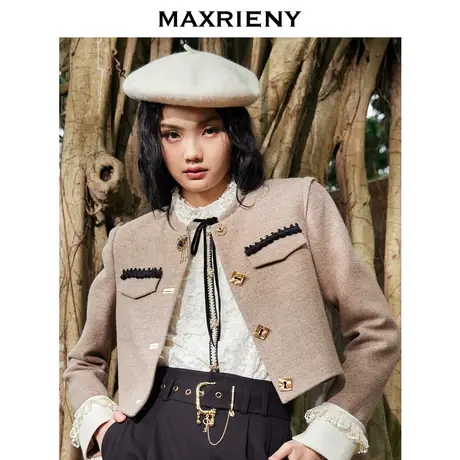 MAXRIENY秋冬新款宫廷风骑马服外套商品大图