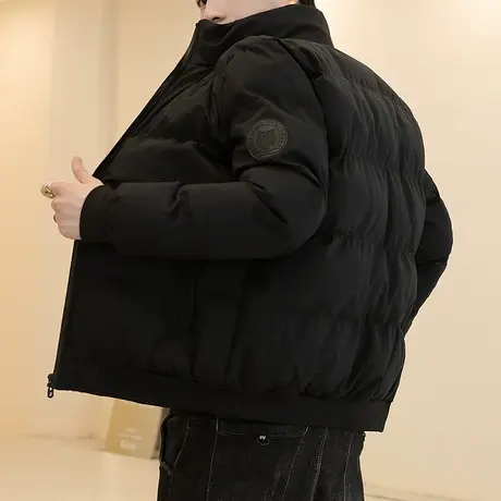 秋冬季外套男潮流韩版帅气百搭保暖棉袄羽绒棉服男生潮牌工装棉衣商品大图