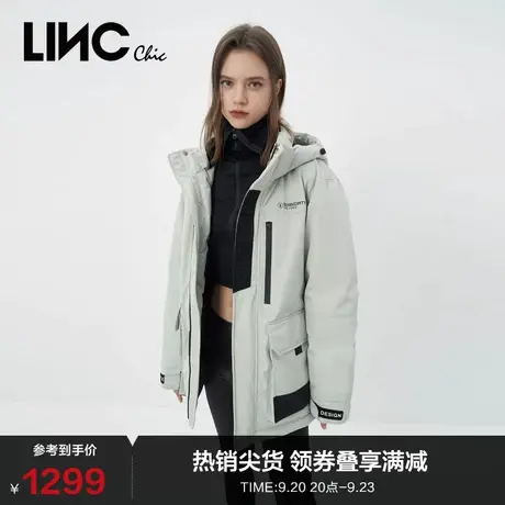 LINCCHIC金羽杰羽绒服男女同款机能户外短款羽绒服女冬N22806357图片