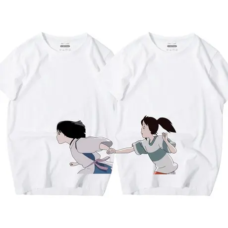 秀洛波妞与宗介衣服千与千寻T恤男女cos周边短袖宫崎骏情侣装商品大图