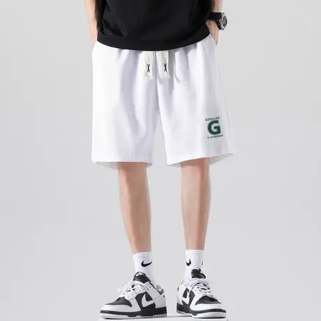 夏季短裤男五分裤宽松直筒潮流休闲潮牌运动沙滩裤打篮球中裤子帅商品大图