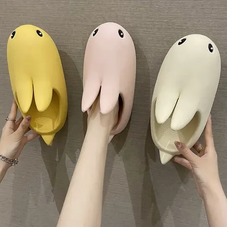 包头半拖鞋女夏季ins潮时尚外穿可爱兔子洞洞鞋防滑厚底沙滩凉拖商品大图