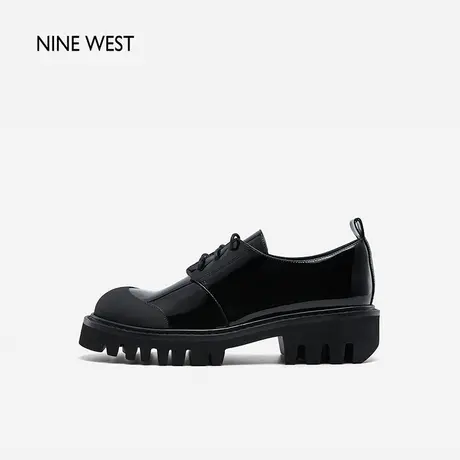 Nine West/玖熙通勤乐福鞋女鞋春新款真皮单鞋软底学院风皮鞋百搭图片