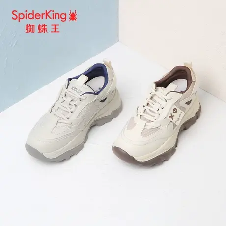 SPIDER KING/蜘蛛王休闲鞋网面2023年秋商场新款小白鞋运动百搭潮商品大图