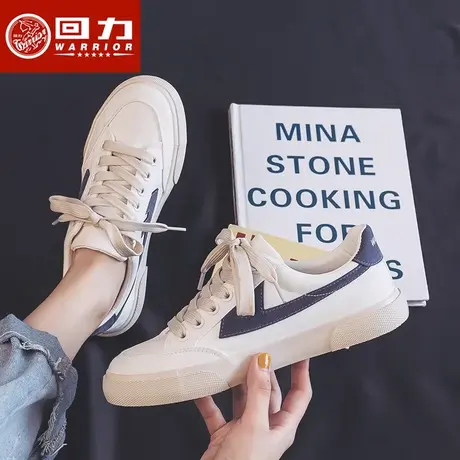 回力小白鞋女2023年春季新款学生百搭低帮网面透气薄款帆布鞋子商品大图
