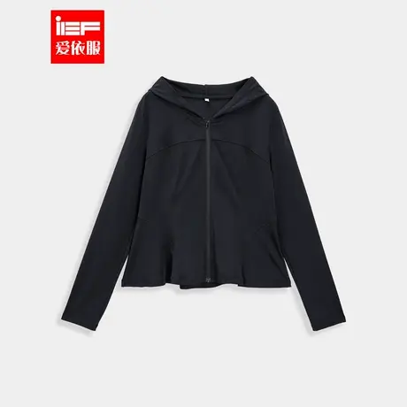 IEF/爱依服【微胖】大码女装2025夏季新款简约纯色长袖连帽防晒衣图片