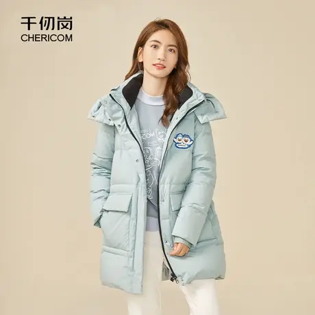 【千仞家族系列】千仞岗秋冬女亲子卡通中长款可拆卸连帽羽绒服I商品大图