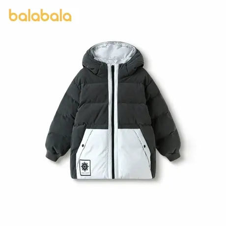 【SOLAL FABRE设计师联名】巴拉巴拉童装儿童羽绒服男童外套拼接商品大图