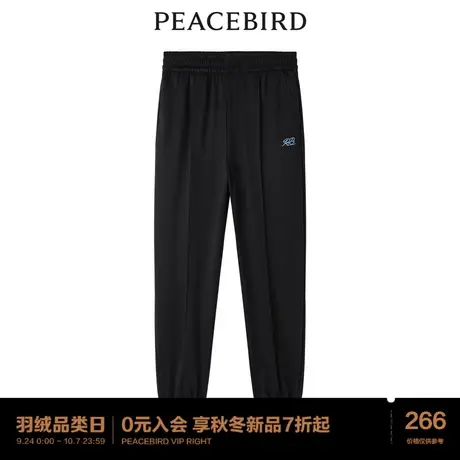 太平鸟2023年秋季新款休闲针织收脚裤A1GBC3372图片