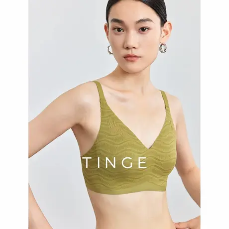 TINGE贴己超薄蕾丝内衣女夏季大胸显小微聚拢文胸美背收副乳胸罩商品大图