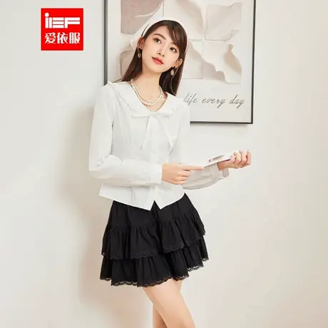 IEF/爱依服2025秋季新款法式甜美减龄少女风通勤气质百搭衬衫上衣图片