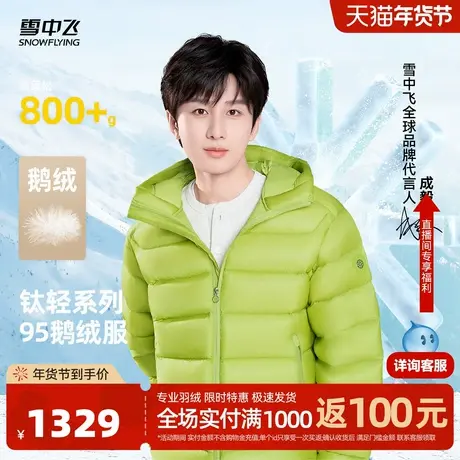 【成毅同款】雪中飞钛轻系列95鹅绒26春新男士羽绒服高蓬松商品大图