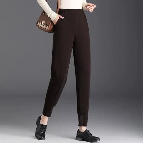 哈伦裤子女秋冬季新款卫裤中老年妈妈加大码卫衣加绒老爹萝卜长裤商品大图