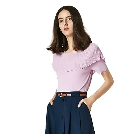 季候风女装疯狂促销优惠中休闲舒适修身针织衫上衣0241TC305图片