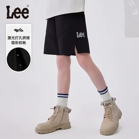 lee童装透气时尚男女童休闲短裤2025年夏季新款宽松百搭五分裤子图片