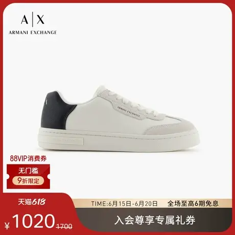 ARMANI EXCHANGE/阿玛尼2025夏季新款女士T字头低帮板鞋运动鞋商品大图