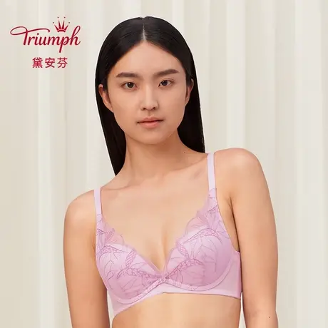 Triumph/黛安芬水盈天堂鸟内衣小胸聚拢软钢圈薄款文胸16-8936商品大图