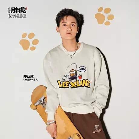 【郑业成同款】Lee X 我不是胖虎系列23秋冬新品舒适男女同款毛衣图片