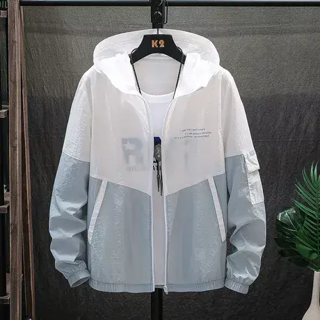 男士夏季冰丝防晒服薄款透气潮流宽松防晒衣2025新款夹克衫外套商品大图