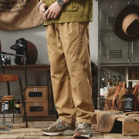 Modi Nick/摩帝尼克男士工装裤宽松纯棉潮流束脚运动休闲裤男款商品大图