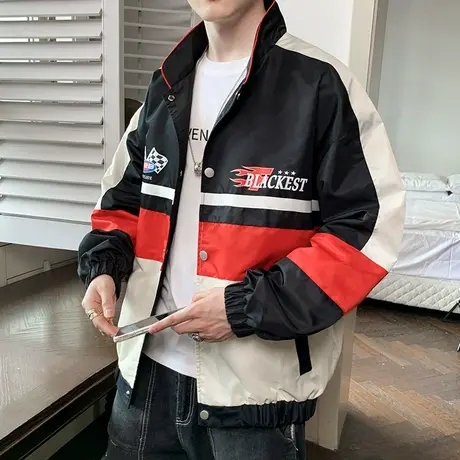 春季秋冬款机车服外套男士夹克外套男装春装情侣2024新款潮牌春天商品大图