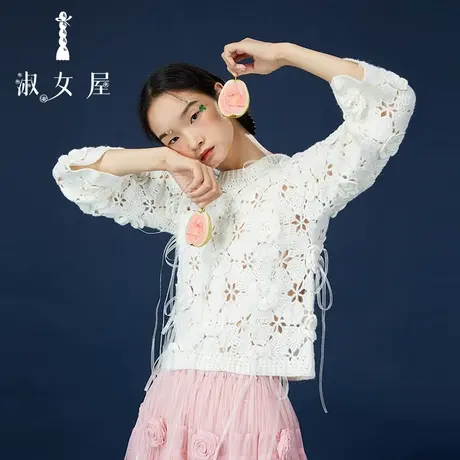 淑女屋官方旗舰店花朵公主长袖商品大图