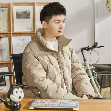 唐狮2023秋冬季新款棉衣男士刺绣满印加厚外套保暖面包服潮牌1.18图片