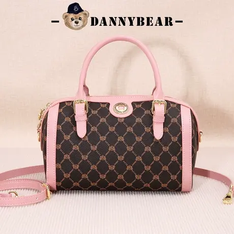 丹尼熊波士顿手提包斜挎包女包新品格子通勤时尚老花包DKB2826032商品大图