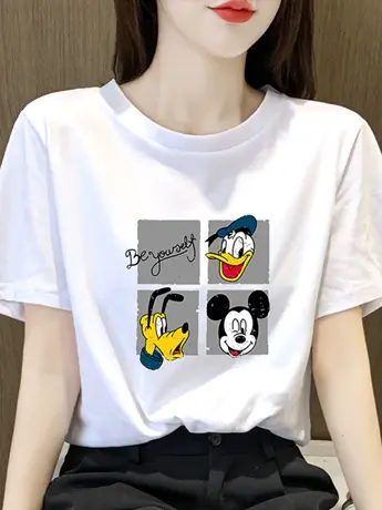 白色仿棉短袖T恤女2023年新款夏季美式重磅复古港味正肩上衣ins潮图片