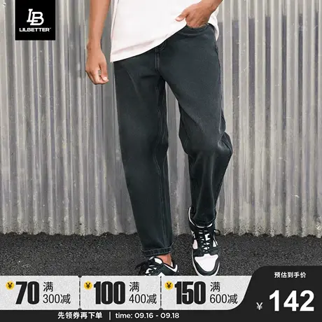 Lilbetter牛仔裤男款夏季薄款直筒裤新款宽松裤子美式高街长裤潮商品大图