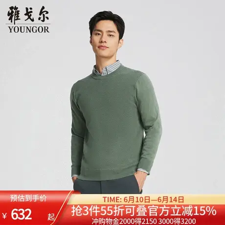 【商场同款】雅戈尔男士羊毛衫秋冬新款官方商务休闲羊毛衫男图片