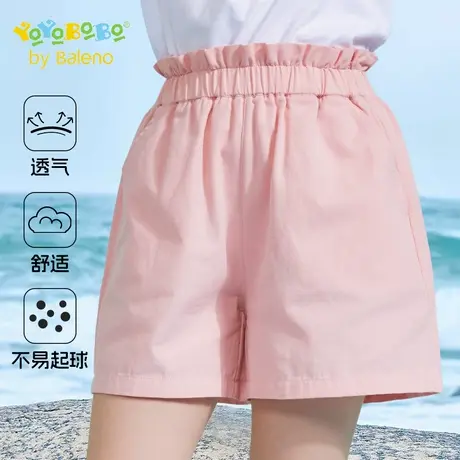 班尼路童装YBB系列儿童短裤薄款2025新款纯棉休闲裤子女童五分裤商品大图