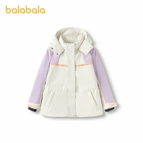 【lab系列】商场同款巴拉巴拉童装儿童羽绒服女童冬大童鹅绒外套商品大图
