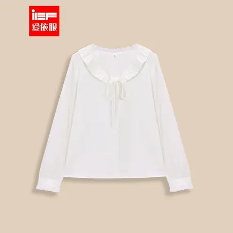 IEF/爱依服【微胖】大码女装2025秋季新款法式甜美风设计感衬衫图片