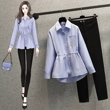 长袖雪纺衬衫女士秋装2023新款别致早秋上衣女设计感港味法式复古图片