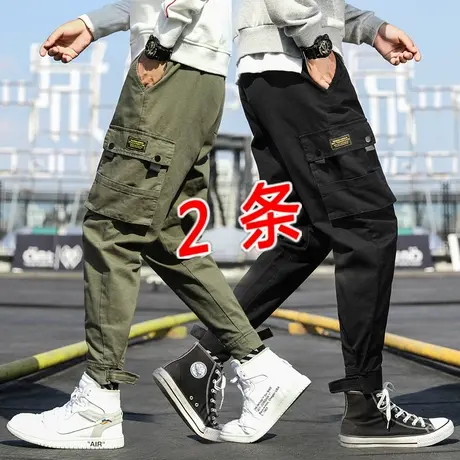 黑色工作裤男直筒宽松工装裤工地劳保耐磨汽修工人上班工作服裤子商品大图