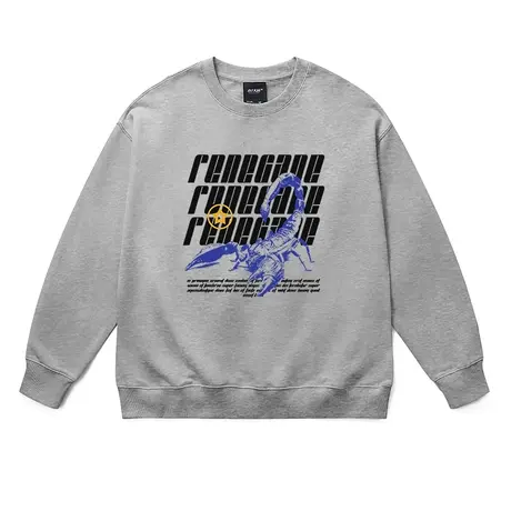 卫衣男士潮流ins赛博朋克插画中性风超酷潮牌纯棉大码透气上衣冬商品大图