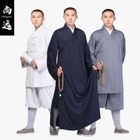 尚远夏季丝光棉僧服长褂男女僧人服饰大褂长衫僧装僧衣图片