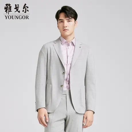 【商场同款】雅戈尔男士西服春季新款官方商务休闲羊毛西装外套男图片