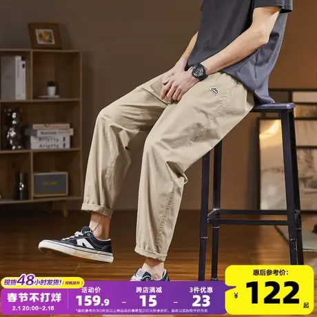 唐狮2024春夏新款工装裤男韩版阔腿宽松休闲裤长裤子男款潮牌图片