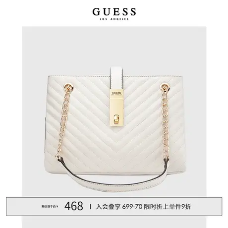 GUESS 女士经典纯色简约通勤单肩包-LG852606商品大图