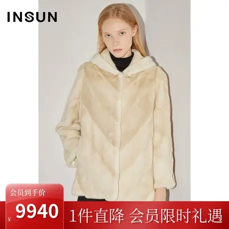 [轻奢皮草]恩裳COVER冬季2022紫标级天鹅绒珍珠母貂整貂外套商品大图