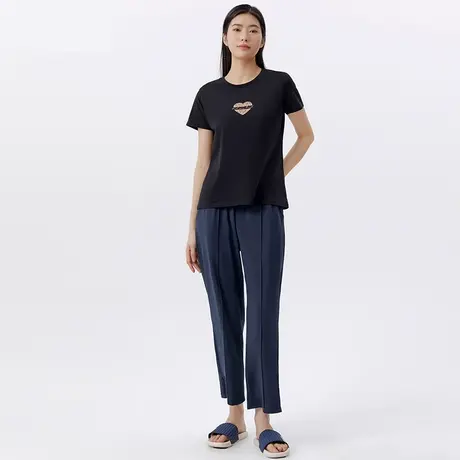 三枪新疆棉弹力女家居裤夏季吸湿排汗透气外穿女睡裤61254商品大图
